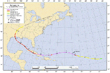 Hurricane Hanna Track