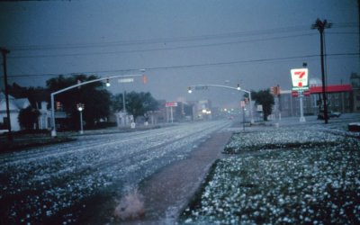 Hail - Picture courtesy of NOAA / NSSL