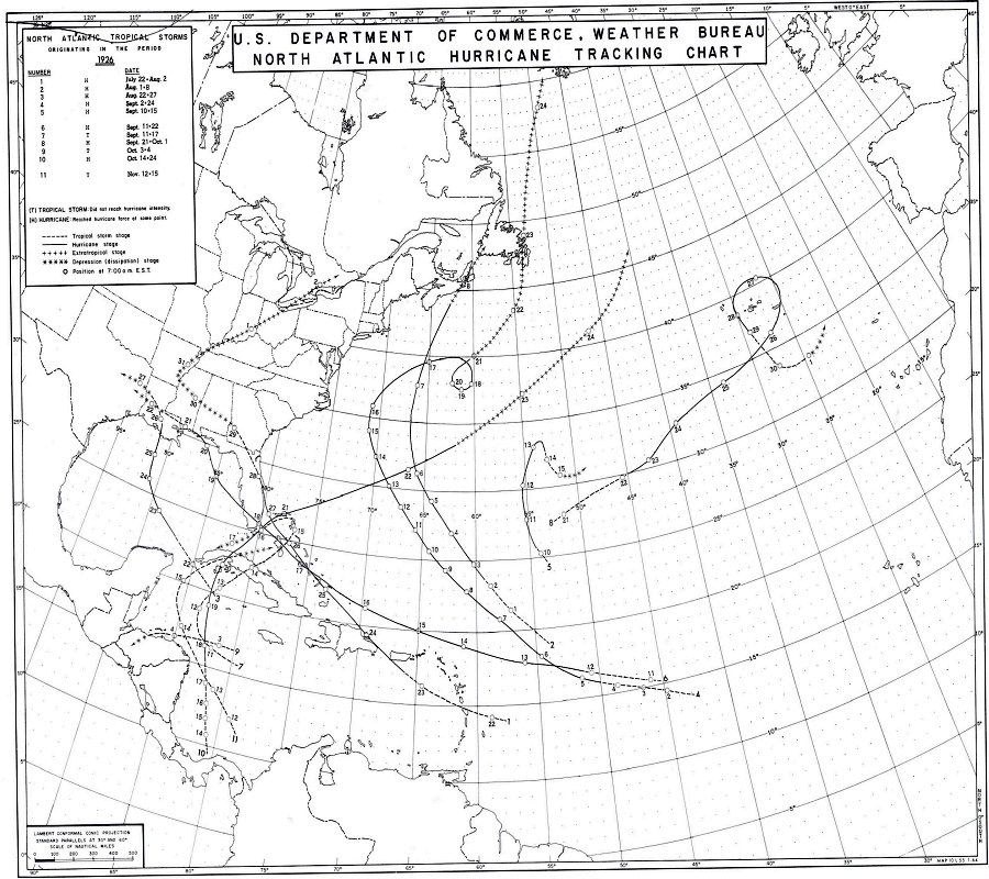 1935 hurricane track