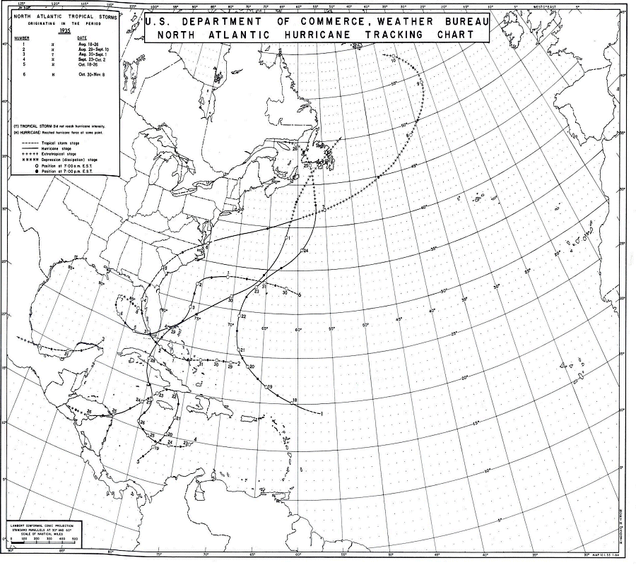 1935 hurricane track 1935 hurricane track