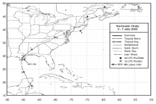 Hurricane Dennis Track