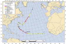 Hurricane Bertha Track