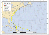 Hurricane Hanna Track