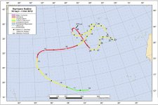 Hurricane Nadine Track