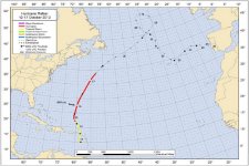 Hurricane Rafael Track