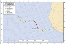 Hurricane Humberto Track