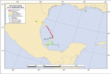 Hurricane Ingrid Track