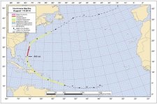 Hurricane Bertha Track