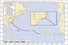 Hurricane Florence Track