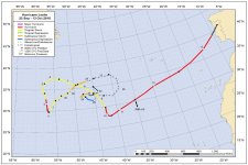 Hurricane Leslie Track