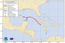Hurricane Rafael Track