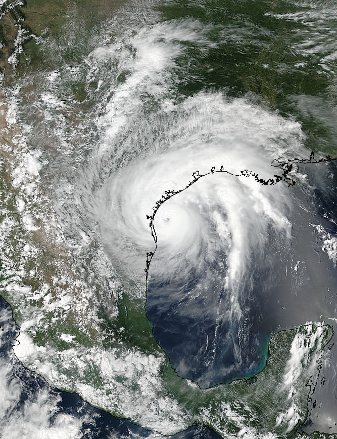 Hurricane Harvey satellite picture