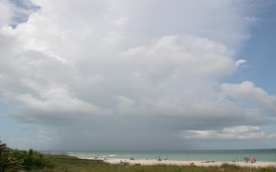 Rain - Venice Beach, Florida - photo Rich Johnson