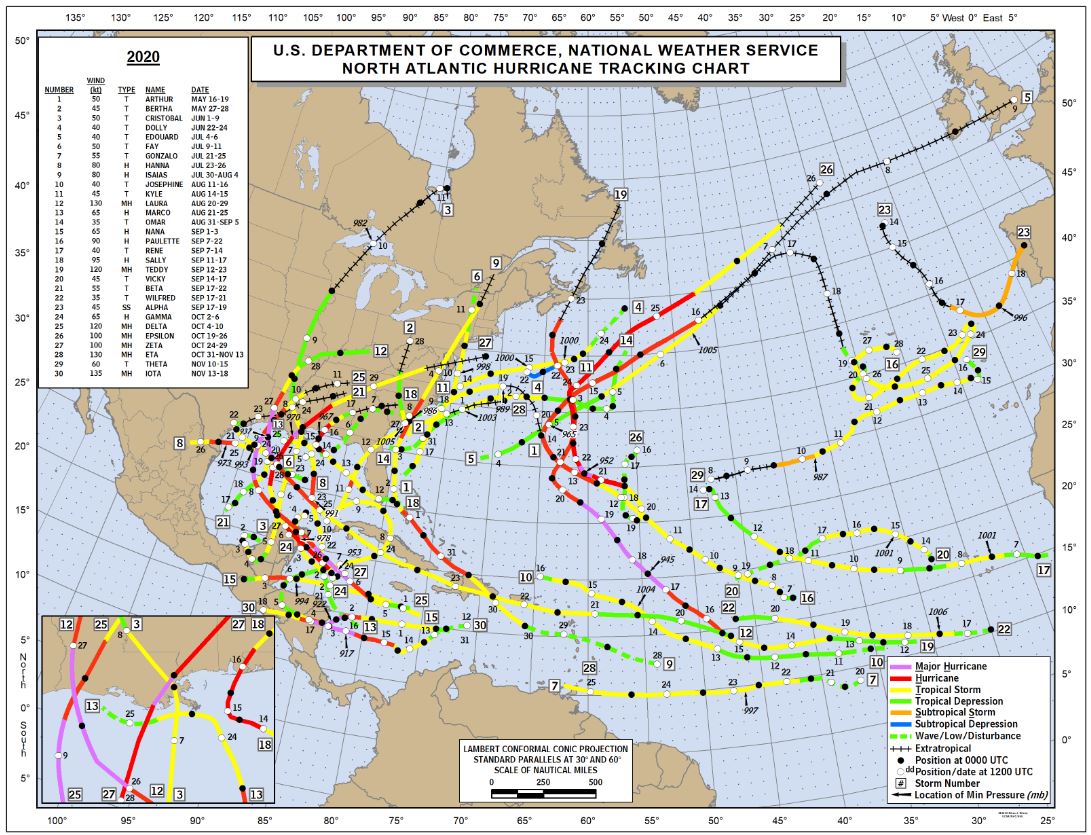 Hurricane Tracks 18512022